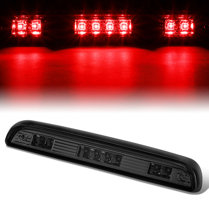 LUZ DE FRENO 92-96 FORD F-150, BRONCO / 92-97 F-250, F-350 - FITS MODELS WITHOUT REAR CARGO LIGHT - LED - SMOKE