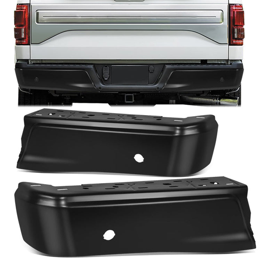 DEFENSA 15-20 FORD F150 W/ PARK ,BLACK,WITH SENSOR HOLE - BLACK
