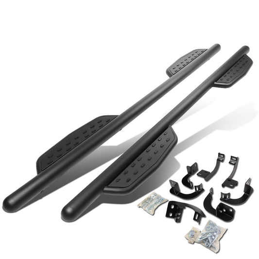 ESTRIBOS 3"- ROUND - EXTENDED - 09-18 DODGE RAM 1500 / 11-20 DODGE RAM 2500, 3500 / 2010 DODGE RAM 2500, 3500 - CREW CAB - MATTE BLACK