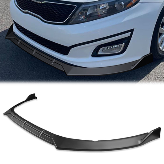 LIP FRONTAL 14-15 KIA OPTIMA - EXCLUDES HYBRID MODELS -  REQUIRES DRILLING BUMPER FOR INSTALLATION - 3PC - MATTE BLACK