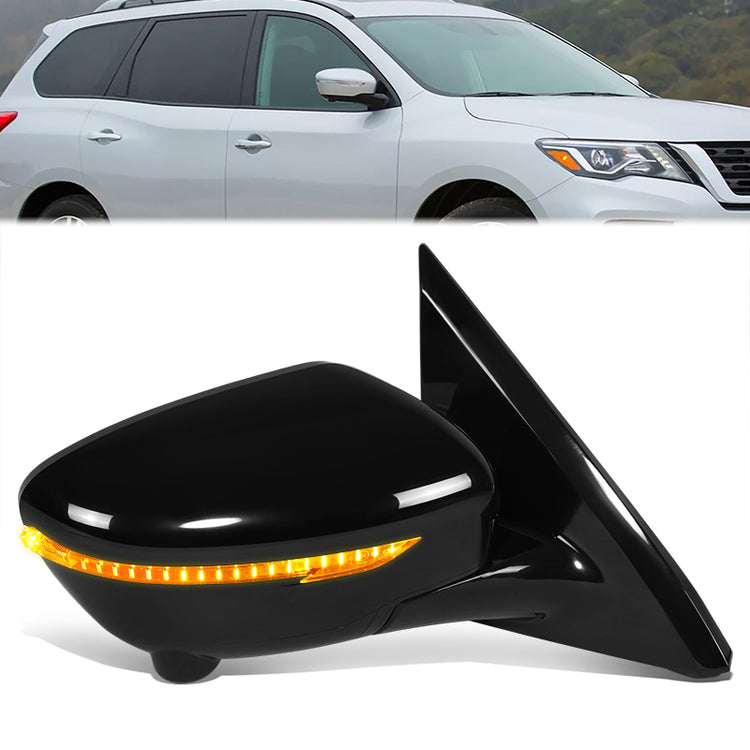 RETROVISOR MIRROR - OE STYLE - NISSAN PATHFINDER 17 - WITH POWER WITH HEATED WITH CAMERA - PASSENGER SIDE - PAINT TO MATCH - BLACK