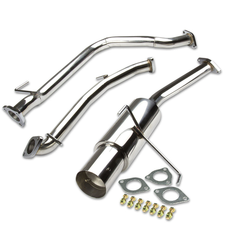 TUBERIA CATBACK CATBACK - 11-14 HONDA CR-Z 1.5L - SINGLE TIP - STAINLESS STEEL