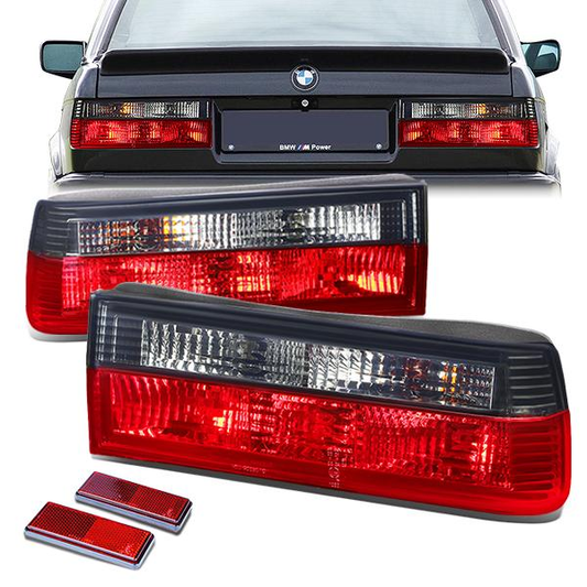 FAROS TRASEROS 84-85 BMW 318I / 84-87 BMW 325E / 86-87 BMW 325ES / 86-88 BMW 325 / 87-90 BMW 325I , 325IS / 88-91 BMW M3 - RED / SMOKE