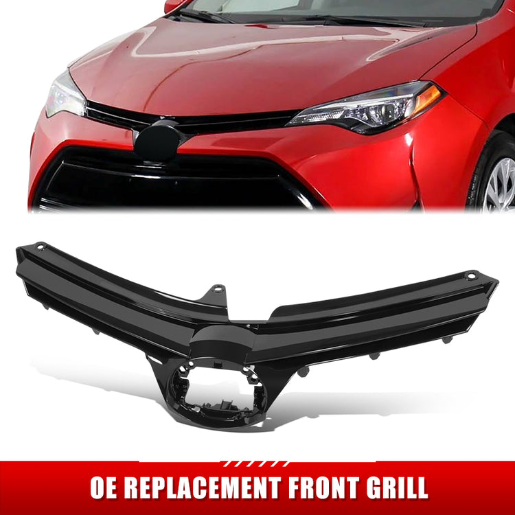 PARRILLA GRILLE - TY CORLA ALTIS '14-16/17-19/ GRILLE ASS'Y 17-19/ PAINTED SILVER BLACK/ (CE|L|LE|LE ECO|XLE)//PARTS.NO,TO1200424//OEM NO,5311102B00