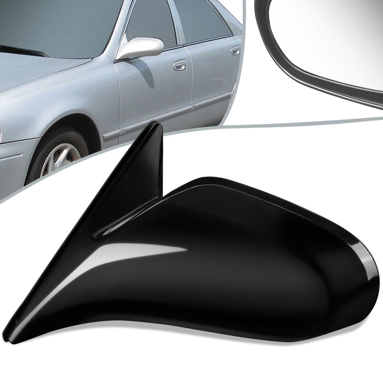 RETROVISOR MIRROR - OEM - 98-99 MAZDA 626 - MANUAL - SMOOTH - BLACK - LEFT