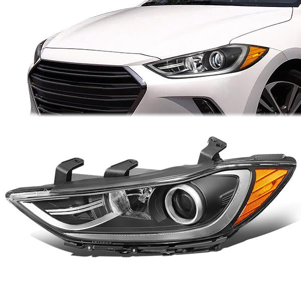 FAROS OE STYLE - 17-18 HYUNDAI ELANTRA SEDAN W/ TECH PACKAGE - 9005 HIGH / H7 LOW PY21W SIGNAL - LEFT