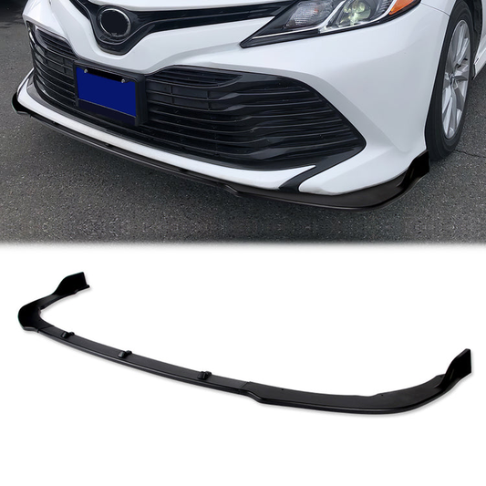 LIP FRONTAL 18-22 TOYOTA CAMRY - FITS SE, XSE MODELS ONLY - REQUIRES DRILLING BUMPER FOR INSTALLATION - 3PC - MATTE BLACK