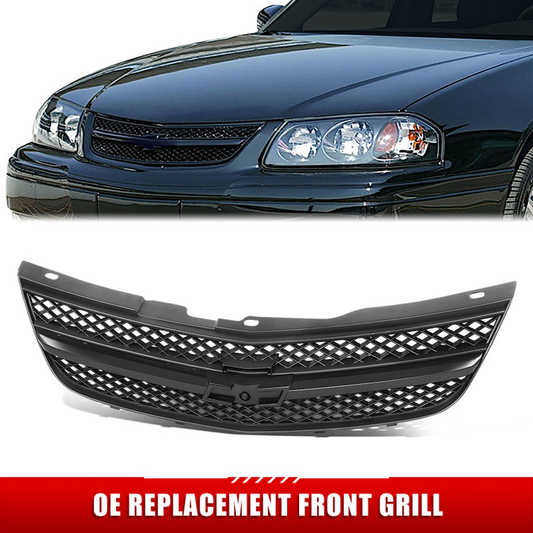 PARRILLA GRILLE - CV IMPLA/MONTE CARLO '00-'05/ GRILLE ASS'Y/ W/PRIMED BLACK/ (SS) (IMPALA)//PARTS.NO,GM1200503//OEM NO,12336080