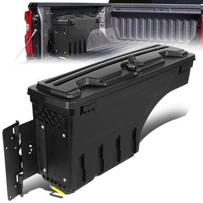 nan WHEEL WELL LOCK BOX - 05-19 TOYOTA TACOMA - DRILLING IS REQUIRED TO MOUNT TO VEHICLE - W/ LOCK - W/ KEY - DRIVER SIDE - BLACK