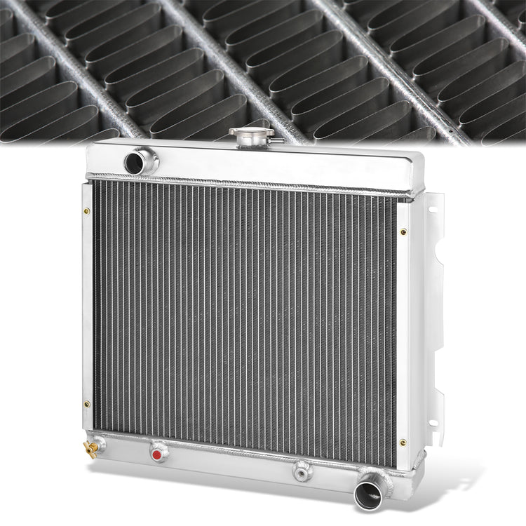 RADIADOR DE ALUMINIO RADIATOR - 4 ROWS - 70-72 DODGE PLYMOUTH (SMALL BLOCK V8 ENGINE)