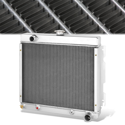 RADIADOR DE ALUMINIO RADIATOR - 4 ROWS - 70-72 DODGE PLYMOUTH (SMALL BLOCK V8 ENGINE)