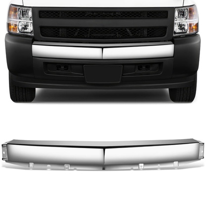 DEFENSA 07-13 CHEVROLET SILVERADO 1500 - WITHOUT FRONT AIR INTAKE CUTOUT - CHROME