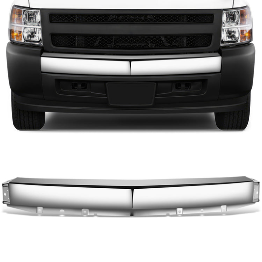 DEFENSA 07-13 CHEVROLET SILVERADO 1500 - WITHOUT FRONT AIR INTAKE CUTOUT - CHROME