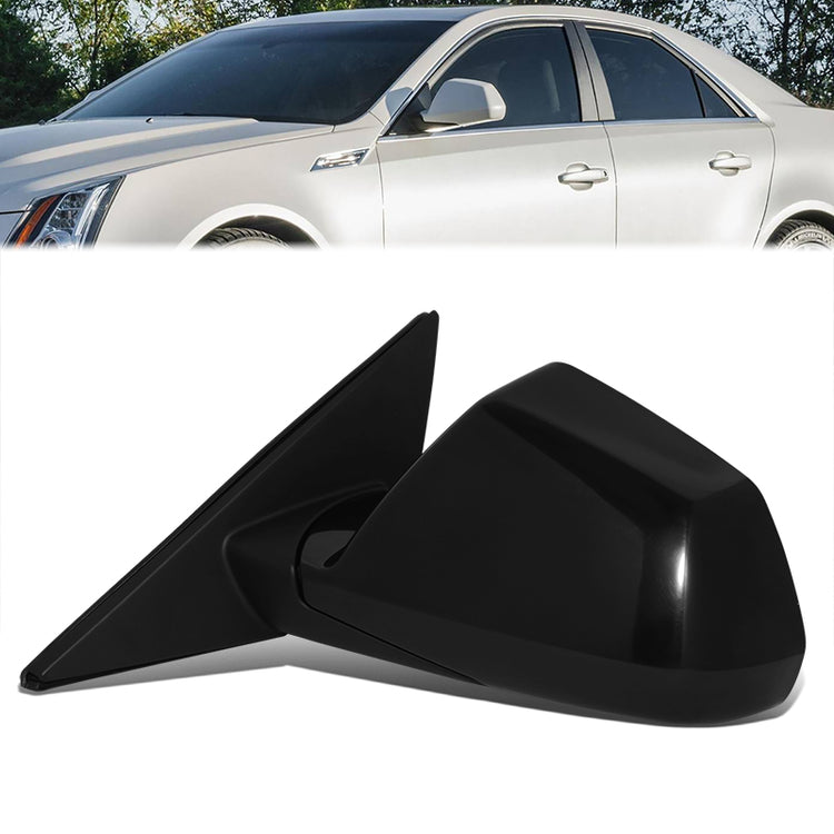 RETROVISOR MIRROR - OE STYLE - CADILLAC CTS 08-14 - WITH POWER WITH HEATED WITH MEMORY - DRIVER SIDE - PAINT TO MATCH - BLACK
