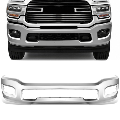 DEFENSA RAM 2500 2019-2024 - RAM 3500 2019-2024 - FITS MODELS WITH FOG LAMPS - CHROME