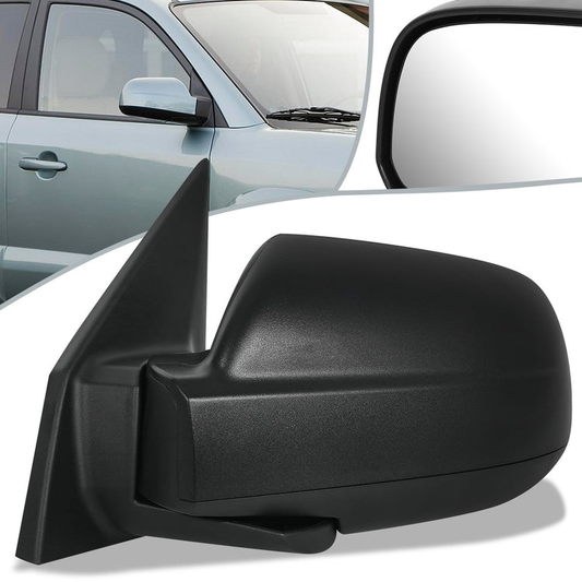 RETROVISOR MIRROR - OEM - 05-09 HYUNDAI TUCSON - POWERED - HEATED - TEXTURED - BLACK - LEFT