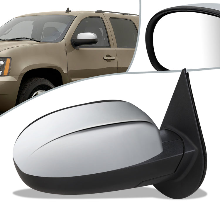 RETROVISOR MIRROR - OEM - 07-14 CHEVY TAHOE, SUBURBAN - POWERED - HEATED - FOLDING - SATIN CHROME COVER - RIGHT