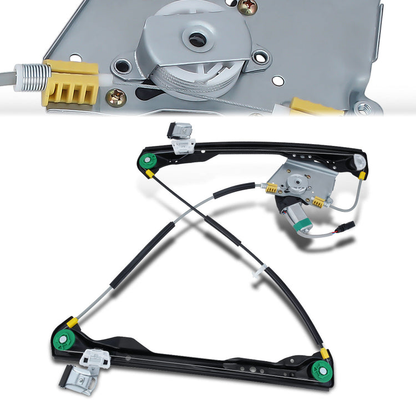 REGULADOR DE VENTANA WINDOW MOTORS & REGULATORS - METALLIC - 00-07 FORD FOCUS - METALLIC - BARE STEEL/PLASTIC