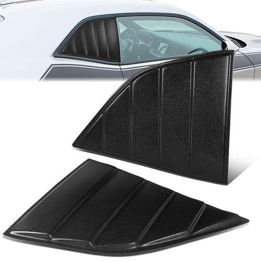 PERSIANA TRASERA SIDE WINDOW LOUVER - 08-19 DODGE CHALLENGER - 2PCS - BLACK