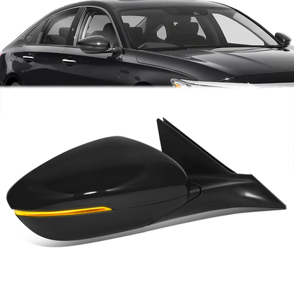 RETROVISOR MIRROR - OE STYLE - HONDA ACCORD 18-22 - WITH POWER WITH HEATED GLASS WITH BLIND SPOT WITH MEMORY - PASSENGER SIDE - PAINT TO MATCH - BLACK