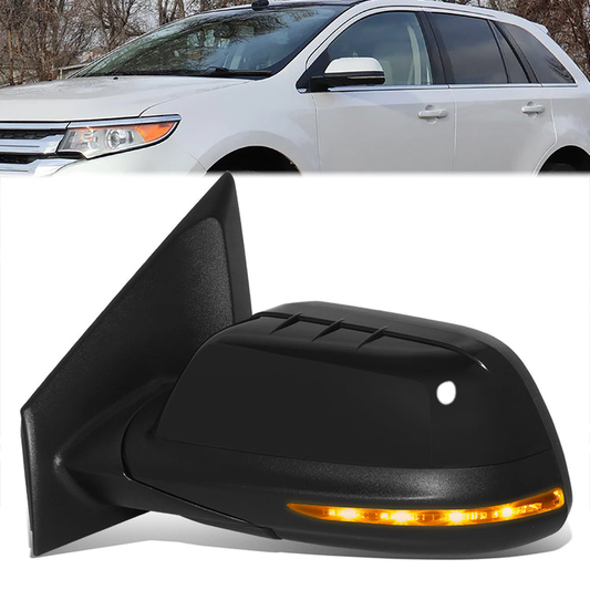 RETROVISOR MIRROR - OE STYLE - FORD EDGE 12-14 - WITH MEMORY WITH HEATED WITH BLIND SPOT WITH TURN SIGNAL - DRIVER SIDE - PAINT TO MATCH - BLACK