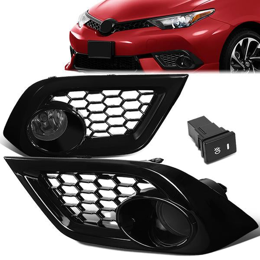 FAROS DE NIEBLA 16-18 SCION, TOYOTA IM - WITH SWITCH, BEZEL - SMOKE