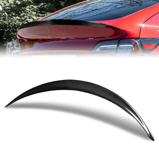SPOILER CAR TRUNK SPOILER - 20-22 TESLA Y - CARBON FIBER BLACK