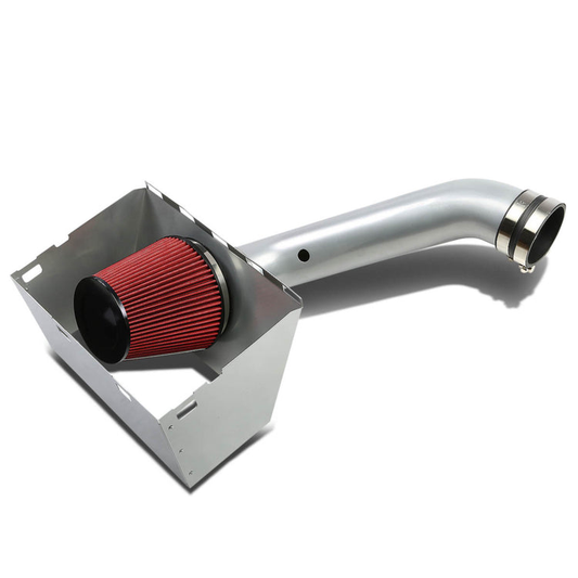 FILTRO DE AIRE ALTO FLUJO HEAT SHIELD - 09-14 DODGE RAM 5.7 HEMI - ALUMINUM PIPING - SILVER
