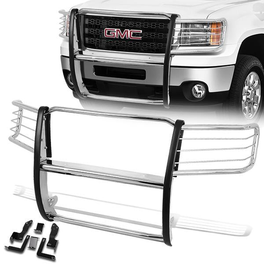 BURRERA 11-14 GMC SIERRA 2500HD , 3500HD - WILL NOT FIT APPLICATIONS WITH ADAPTIVE CRUISE CONTROL, OR FORWARD COLLISION WARNING SYSTEMS THAT FEATURE GRILLE MOUNTED LASER CONTROL SENSORS. - CHROME