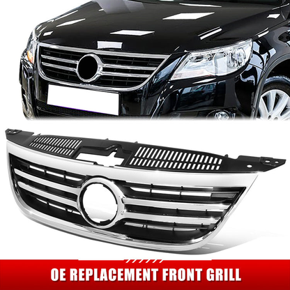 PARRILLA GRILLE - VG TIGAN '09-'11/'12-'17/ GRILLE ASS'Y 09-11/ MAT-BLACK W/CHROME MLDG