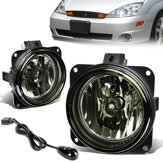 FAROS DE NIEBLA 05-06 FORD ESCAPE - 02-04 FORD FOCUS SVT, ZX3, ZX5 / 03-04 FORD MUSTANG MACH 1 SVT / 02-03 LINCOLN LS - W/ SWITCH - 9145 BULB - SMOKE