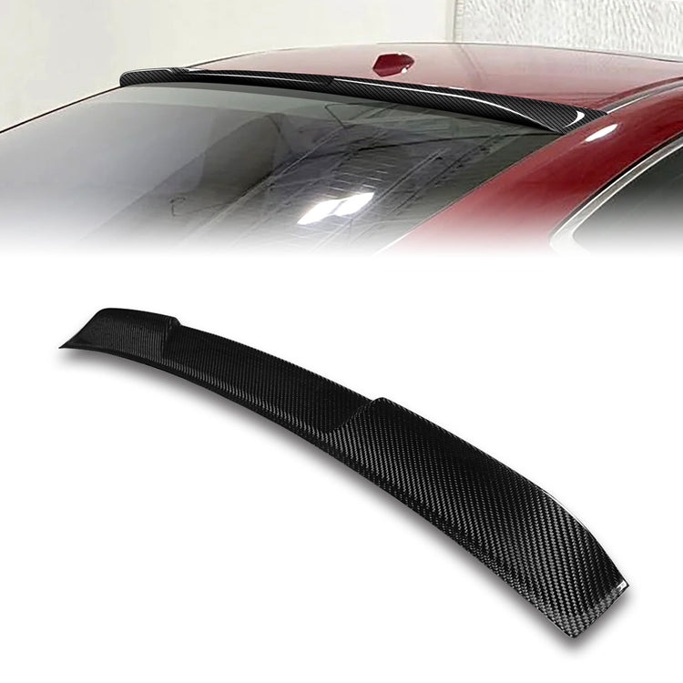 SPOILER CAR ROOF SPOILER - 13-17 HONDA ACCORD COUPE - CARBON FIBER BLACK