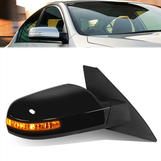 RETROVISOR MIRROR - OE STYLE - NISSAN ALTIMA 10-12 - WITH POWER WITH SIGNAL - PASSENGER SIDE - PAINT TO MATCH - BLACK
