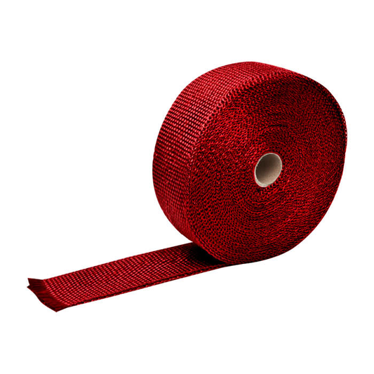 PROTECTOR HEADERS EXHAUST HEAT WRAP - TYPE-1 - 10M - 2" X 1/16" X 32' - RED
