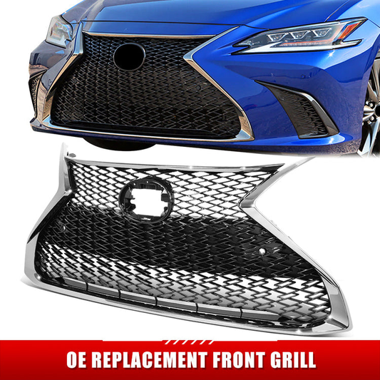 PARRILLA GRILLE - LX ES350/ES300H/ES250 19-21/ GRILLE ASSY/ BRIGHT DARK GRAY/ W/CHROME/BLACK MOULDING/ W/PARK DISTANCE SENSORS
