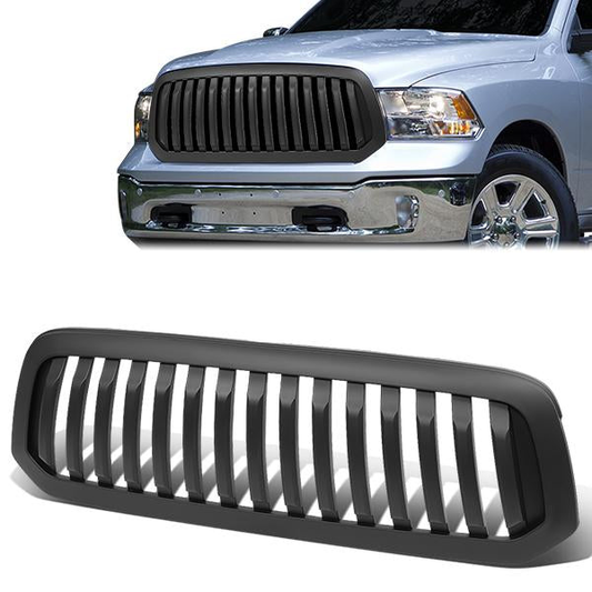 PARRILLA GRILLE - 13-18 DODGE RAM 1500 / 2019 DODGE RAM 1500 CLASSIC - DOES NOT FIT REBEL MODELS - VERTICAL FENCE STYLE - MATTE BLACK