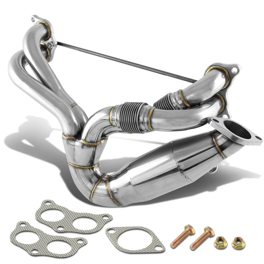 HEADERS STAINLESS STEEL - 13-14 SCION FR-S / SUBARU BRZ WITH HIGH FLOW INTERNAL SLEEVED FLEX PIPE & CAT
