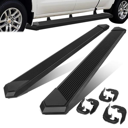 ESTRIBOS 6" - 19-21 CHEVY SILVERADO 1500, GMC SIERRA 1500 / 20-21 CHEVY SILVERADO 2500HD, SILVERADO 3500HD, GMC SIERRA 2500HD, SIERRA 3500HD - EXTENDED CAB - BLACK