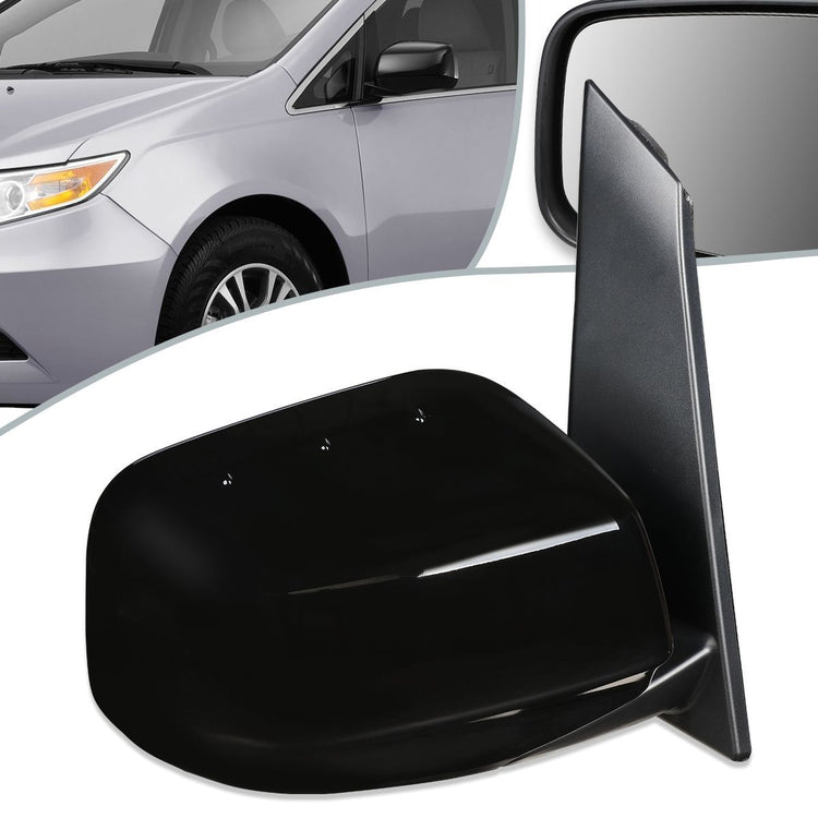 RETROVISOR MIRROR - OEM - 11-13 HONDA ODYSSEY - POWERED - HEATED - PAINTABLE - BLACK - RIGHT