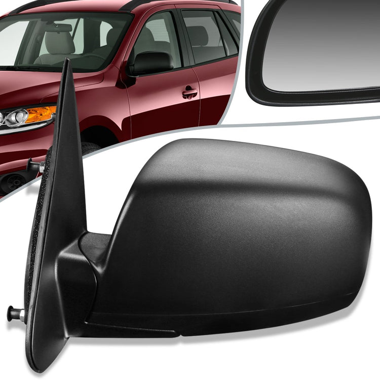 RETROVISOR MIRROR - OEM - 07-12 HYUNDAI SANTA FE - POWERED - HEATED - TEXTURED - BLACK - LEFT