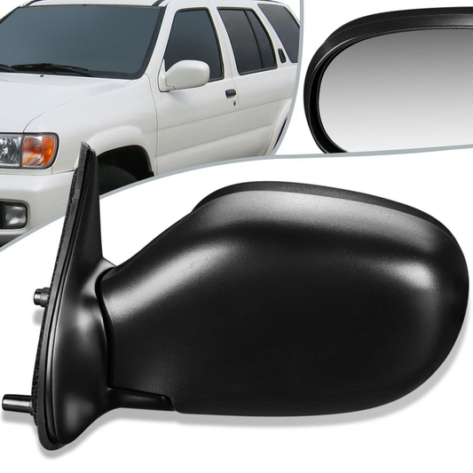 RETROVISOR MIRROR - OEM - 99-00 NISSAN PATHFINDER - POWERED - HEATED - TEXTURED - BLACK - LEFT