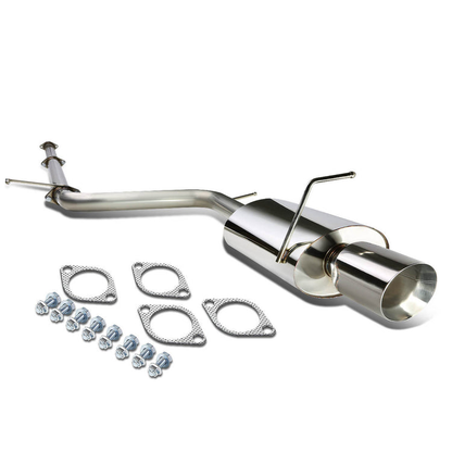 TUBERIA CATBACK CATBACK - 06-12 MITSUBISHI ECLIPSE 4CYL - SINGLE ROLLED TIP - STAINLESS STEEL