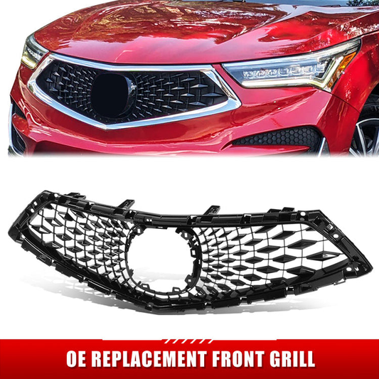 PARRILLA GRILLE - HD RDX '19-ON/ GRILLE ASS'Y/ W/PAINTED BLACK/ (BASE|ELITE|TECHNOLOGY)//PARTS.NO,AC1200132//OEM NO,71121TJBA00
