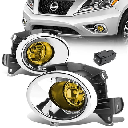 FAROS DE NIEBLA 13-16 NISSAN PATHFINDER - WITH SWITCH, BEZEL - H11 BULB - AMBER