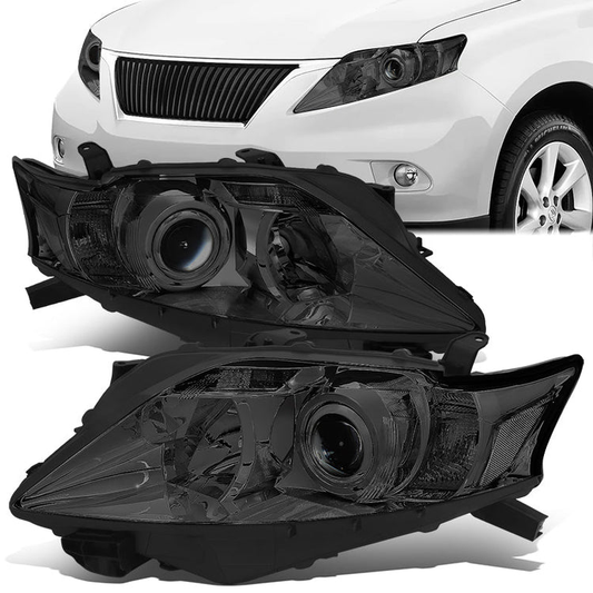 FAROS 10-12 LEXUS RX350 - FITS MODELS W/ HALOGEN HEADLIGHTS ONLY - PROJECTOR - H11 LOW BEAM / 9005 HIGH BEAM/ 168 SIDE MARKER / 7440A SIGNAL - SMOKE HOUSING / AMBER CORNER