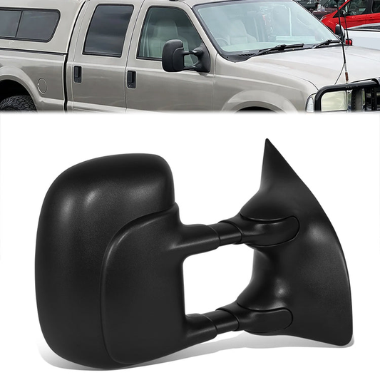 RETROVISOR MIRROR - OE STYLE - FORD F-250 SUPER DUTY 99-03 - FORD F-350 SUPER DUTY 99-03 - WITH POWER ROUND CONNECTOR - PASSENGER SIDE - PAINT TO MATCH - BLACK