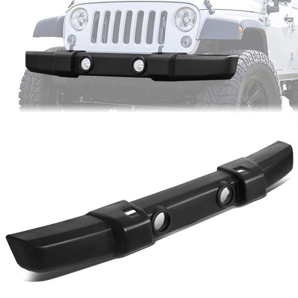 nan FRONT BUMPER COVER - 07-17 JEEP WRANGLER / 2018 WRANGLER JK - FITS MODELS W/ STANDARD DUTY BUMPER COVER, FOG LIGHTS AND TOW HOOK - TEXTURED - BLACK
