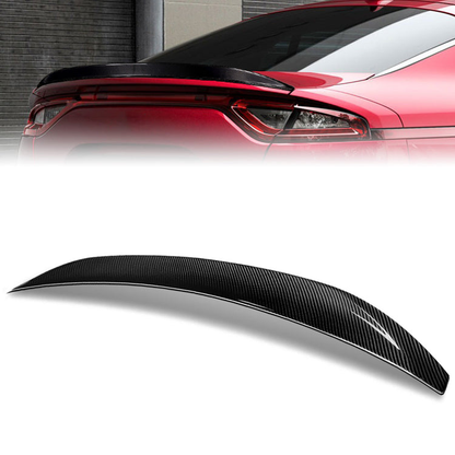 SPOILER CAR TRUNK SPOILER - 18-23 KIA STINGER - CARBON FIBER BLACK