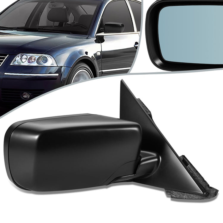 RETROVISOR MIRROR - 02-05 BMW 320I, 325I, 02-06 BMW330I SEDAN, 99-00 BMW 323I - POWERED - HEATED - FOLDING - OEM - RIGHT - PRIMED BLACK