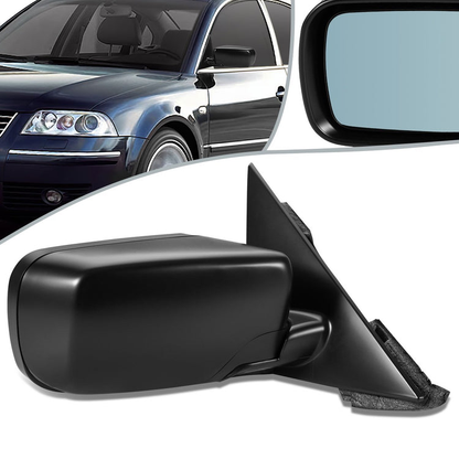 RETROVISOR MIRROR - 02-05 BMW 320I, 325I, 02-06 BMW330I SEDAN, 99-00 BMW 323I - POWERED - HEATED - FOLDING - OEM - RIGHT - PRIMED BLACK